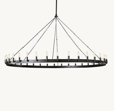 Camena Vintage Filament Round Chandelier - Cyran Lamps