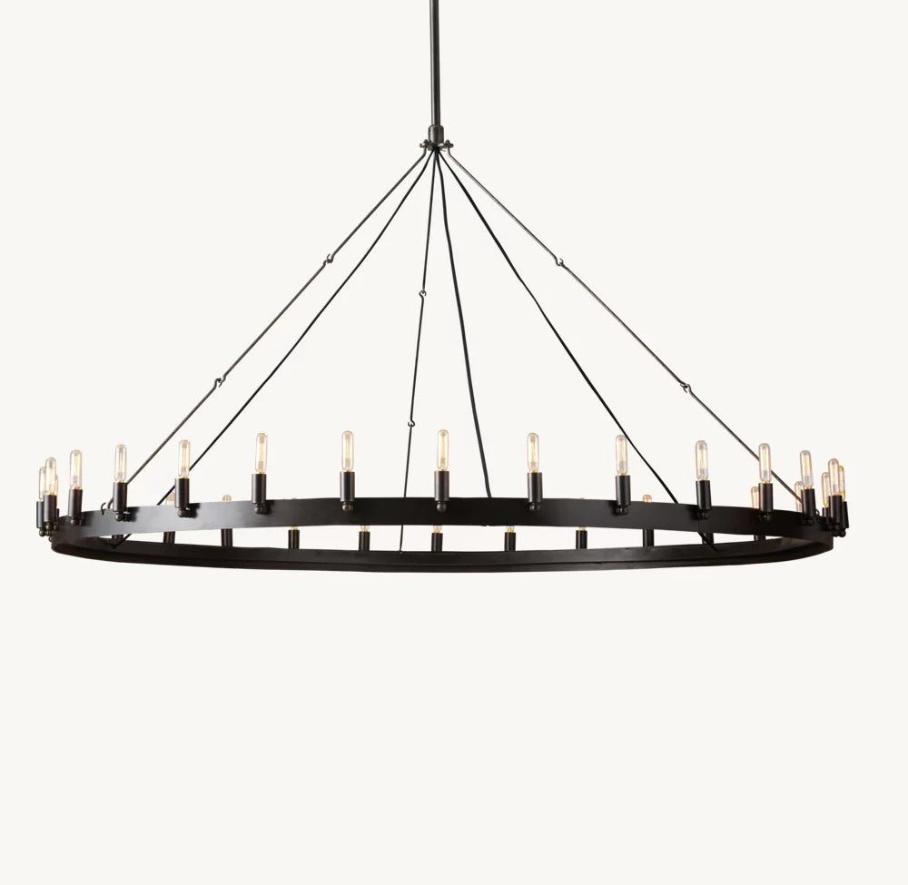 Camena Vintage Filament Round Chandelier - Cyran Lamps