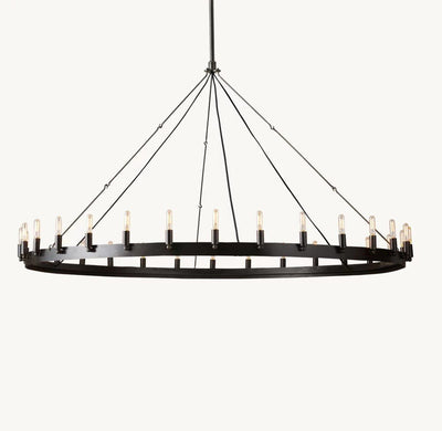 Camena Vintage Filament Round Chandelier - Cyran Lamps