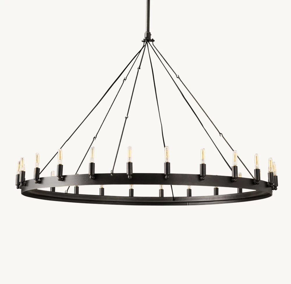 Camena Vintage Filament Round Chandelier - Cyran Lamps