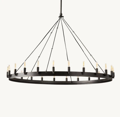 Camena Vintage Filament Round Chandelier - Cyran Lamps