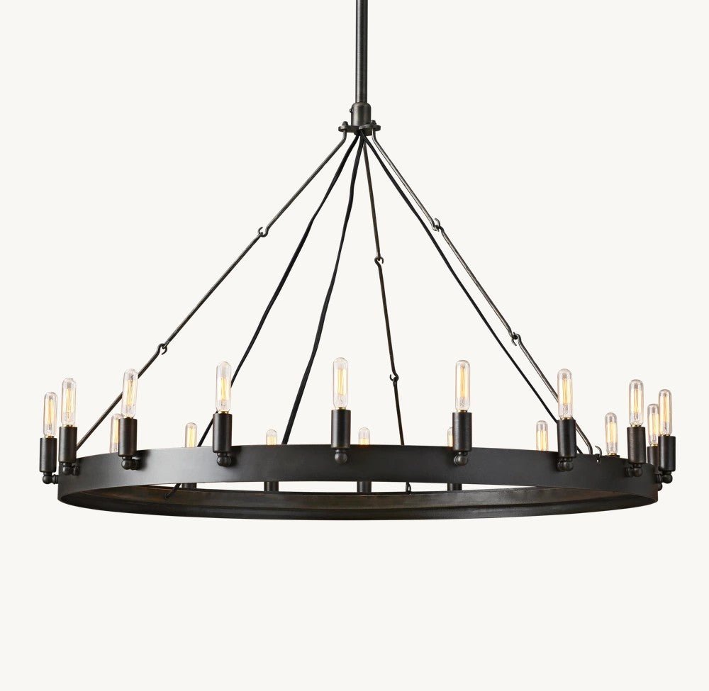Camena Vintage Filament Round Chandelier - Cyran Lamps
