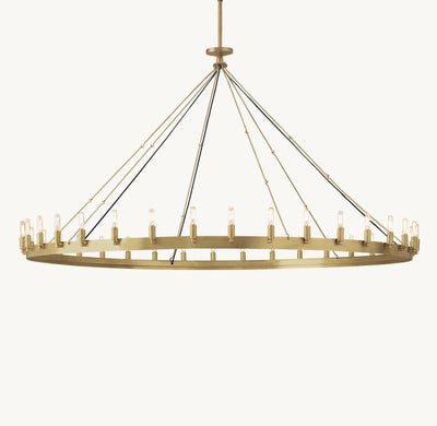 Camena Vintage Filament Round Chandelier - Cyran Lamps