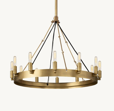 Camena Vintage Filament Round Chandelier - Cyran Lamps