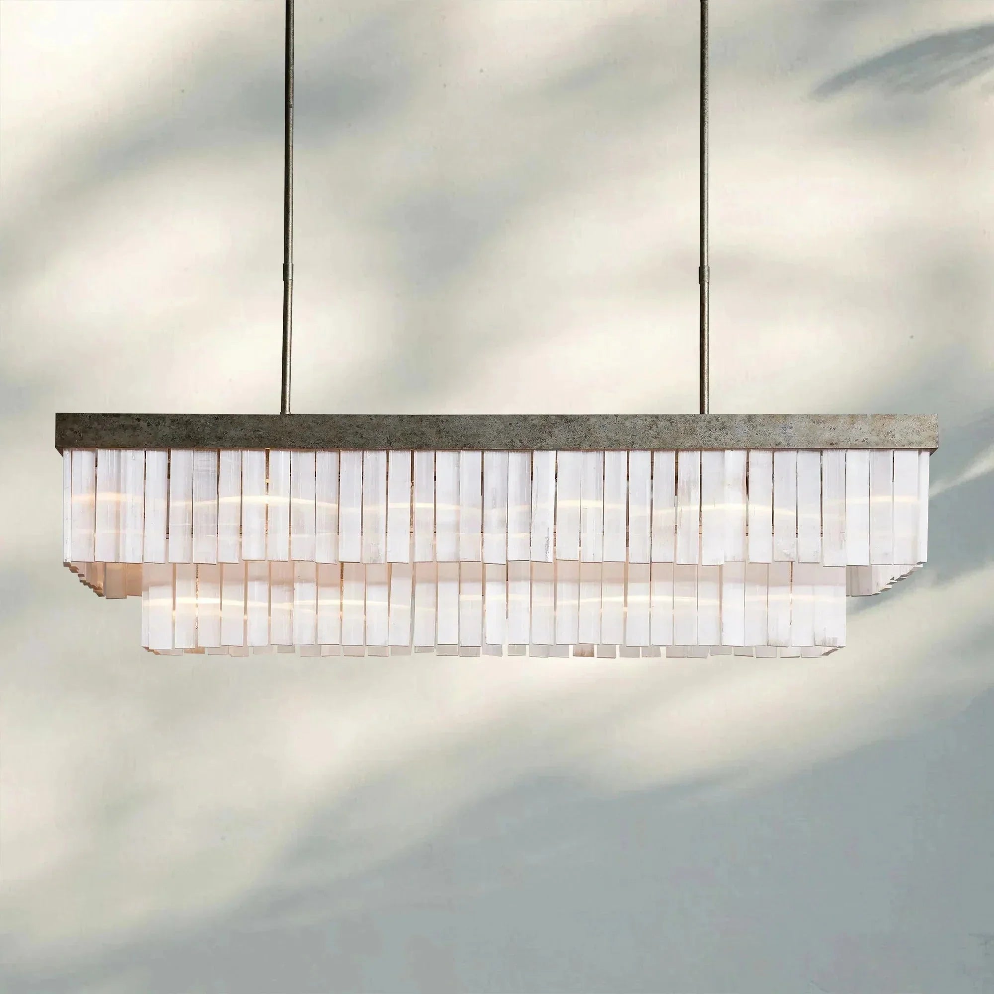 Cameron Rectangular Chandelier 49''59'' - cyranlamps