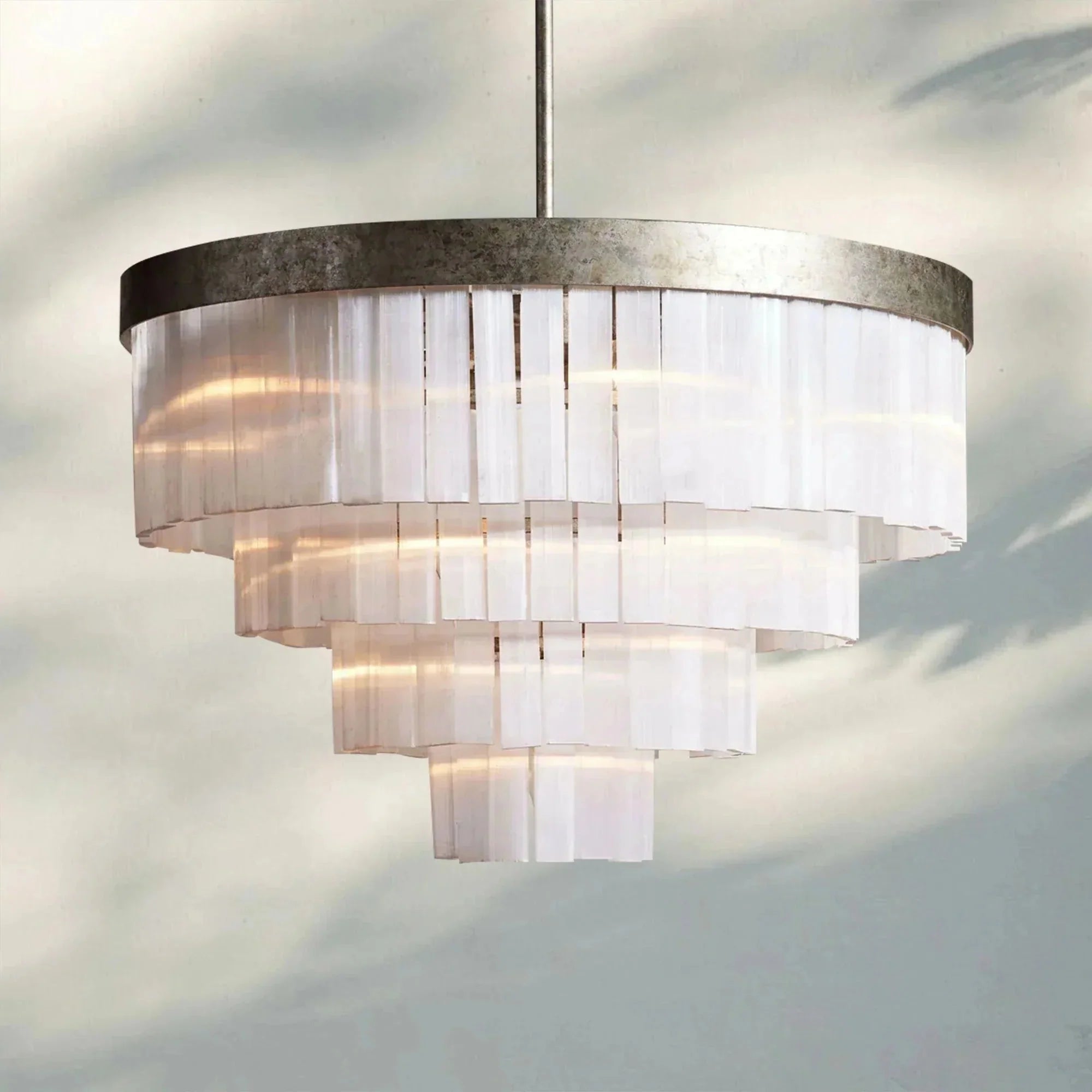 Cameron Round Chandelier 3/4 Tier - cyranlamps