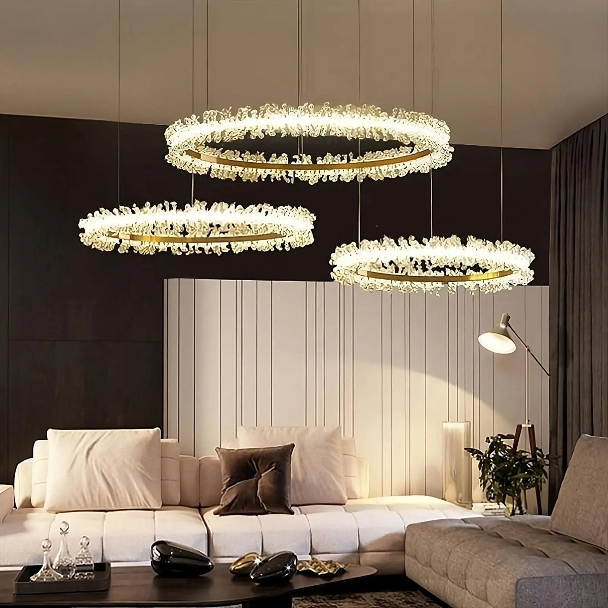 Capri 3 - Ring Crystal Chandelier - cyranlighting