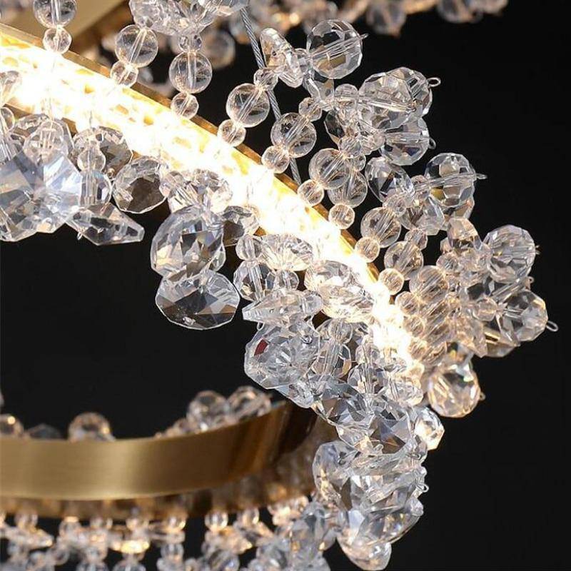Capri 3 - Ring Crystal Chandelier - cyranlamps