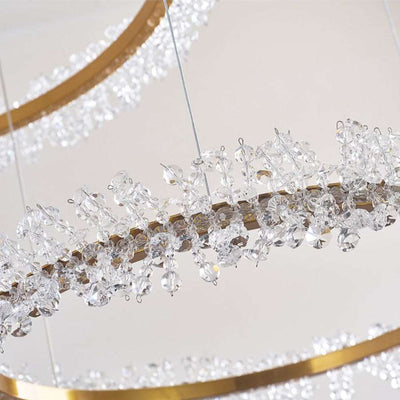Capri 3 - Ring Crystal Chandelier - cyranlamps