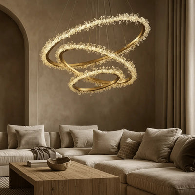 Capri 3 - Ring Modern Chandelier - cyranlighting