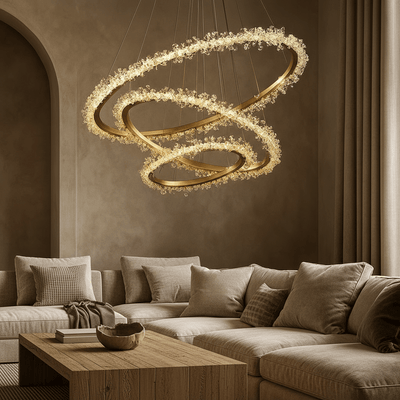 Capri 3 - Ring Modern Chandelier - cyranlamps