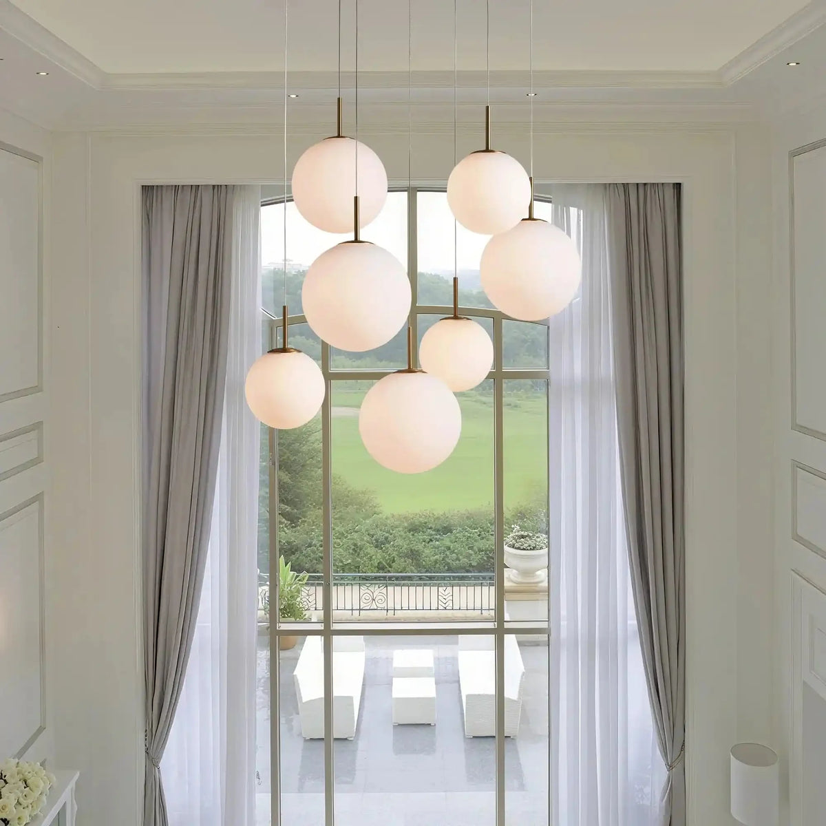 Casen Round Chandelier - cyranlamps