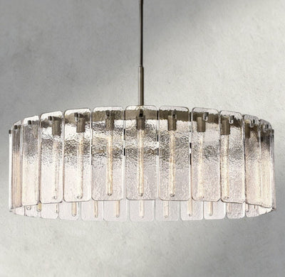 Celamotto Glass Round Chandelier 36", 48", 60" - cyranlighting