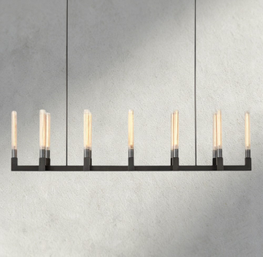 Cennela Linear Chandelier 55", 67" - cyranlighting