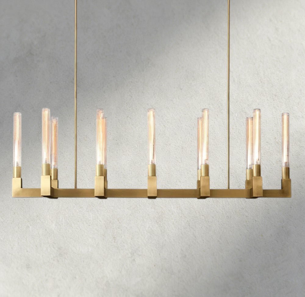 Cennela Linear Chandelier 55", 67" - cyranlighting