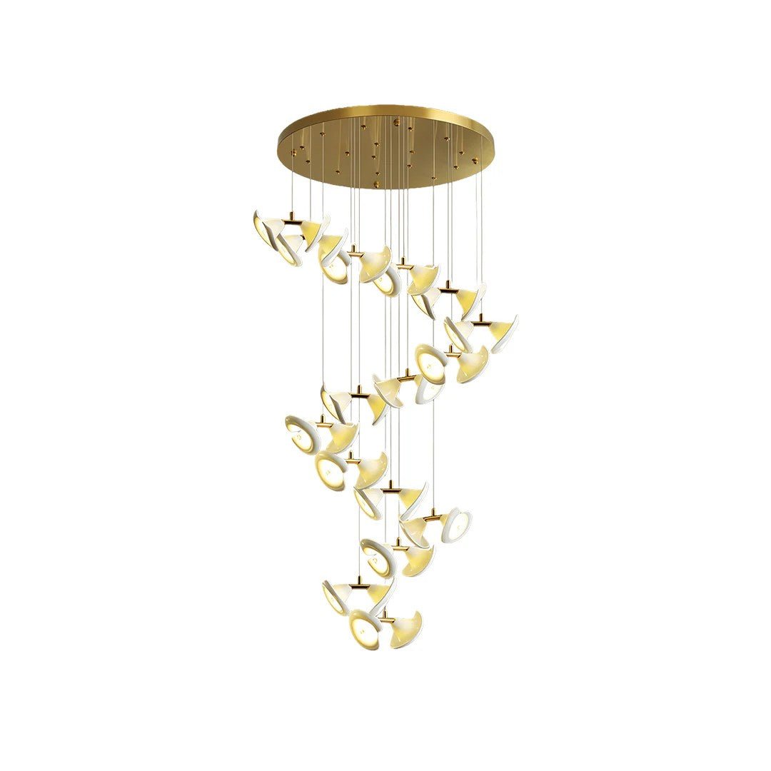 Ceramic Chandeliers Luxury Tulip Flower Ceiling Light - Cyran Lamps
