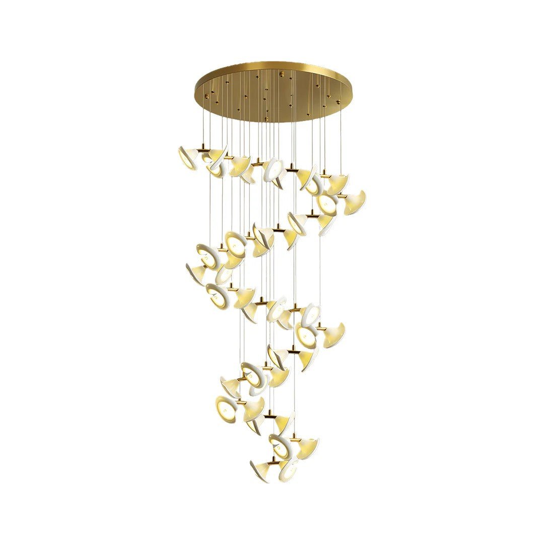 Ceramic Chandeliers Luxury Tulip Flower Ceiling Light - Cyran Lamps