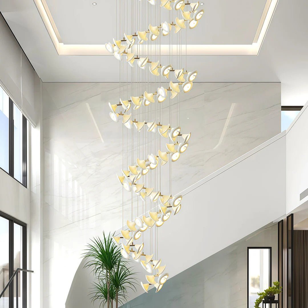 Ceramic Chandeliers Luxury Tulip Flower Ceiling Light - Cyran Lamps