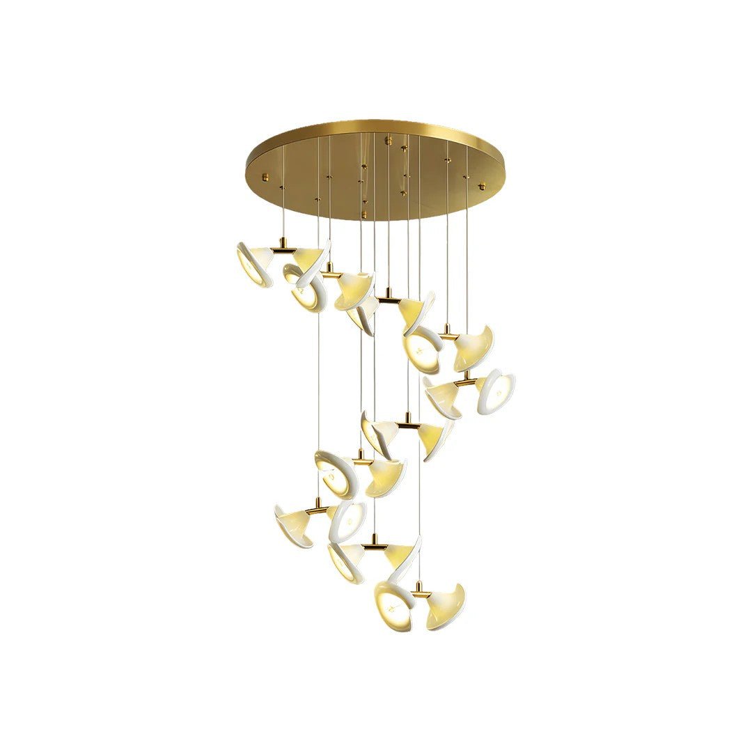 Ceramic Chandeliers Luxury Tulip Flower Ceiling Light - Cyran Lamps