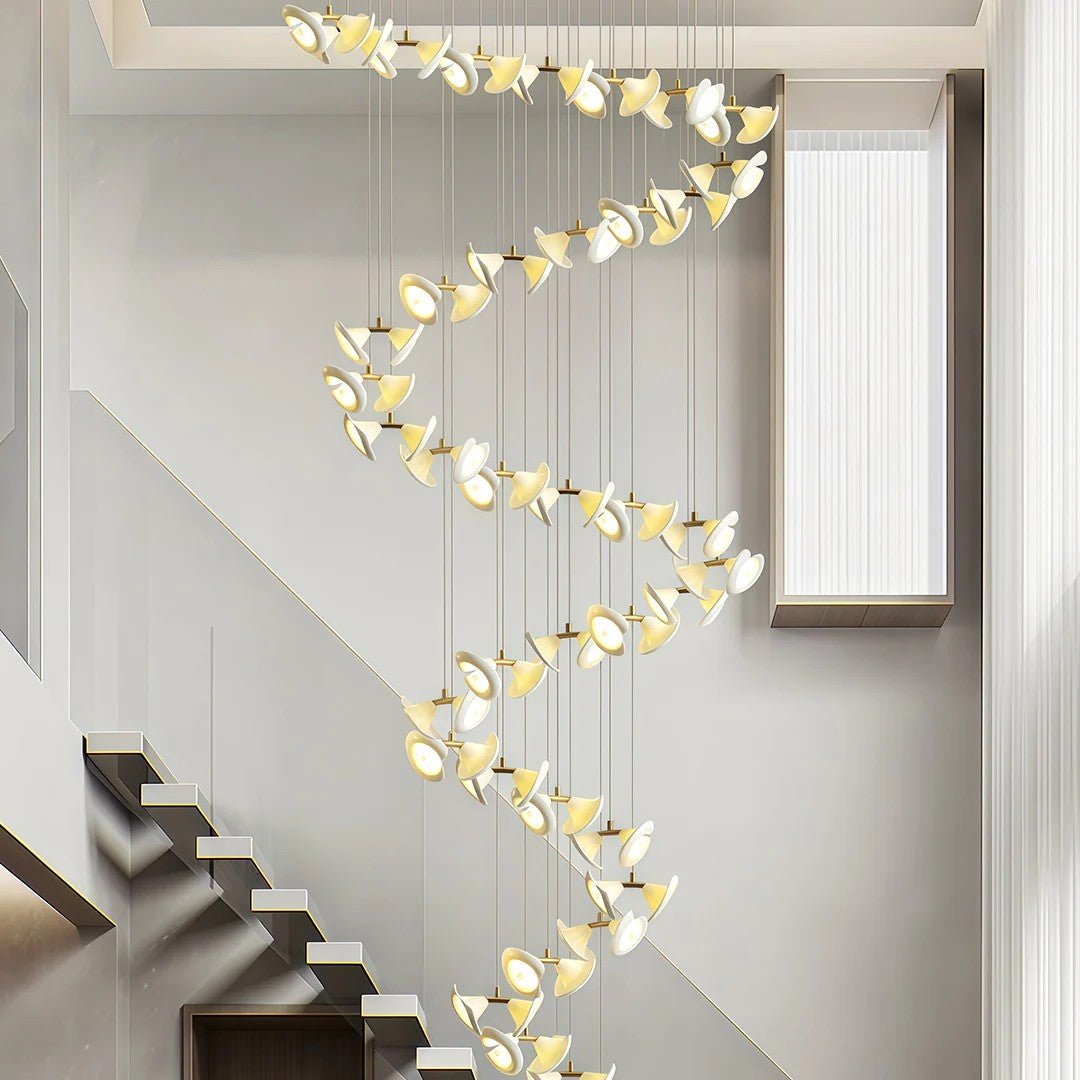 Ceramic Chandeliers Luxury Tulip Flower Ceiling Light - Cyran Lamps
