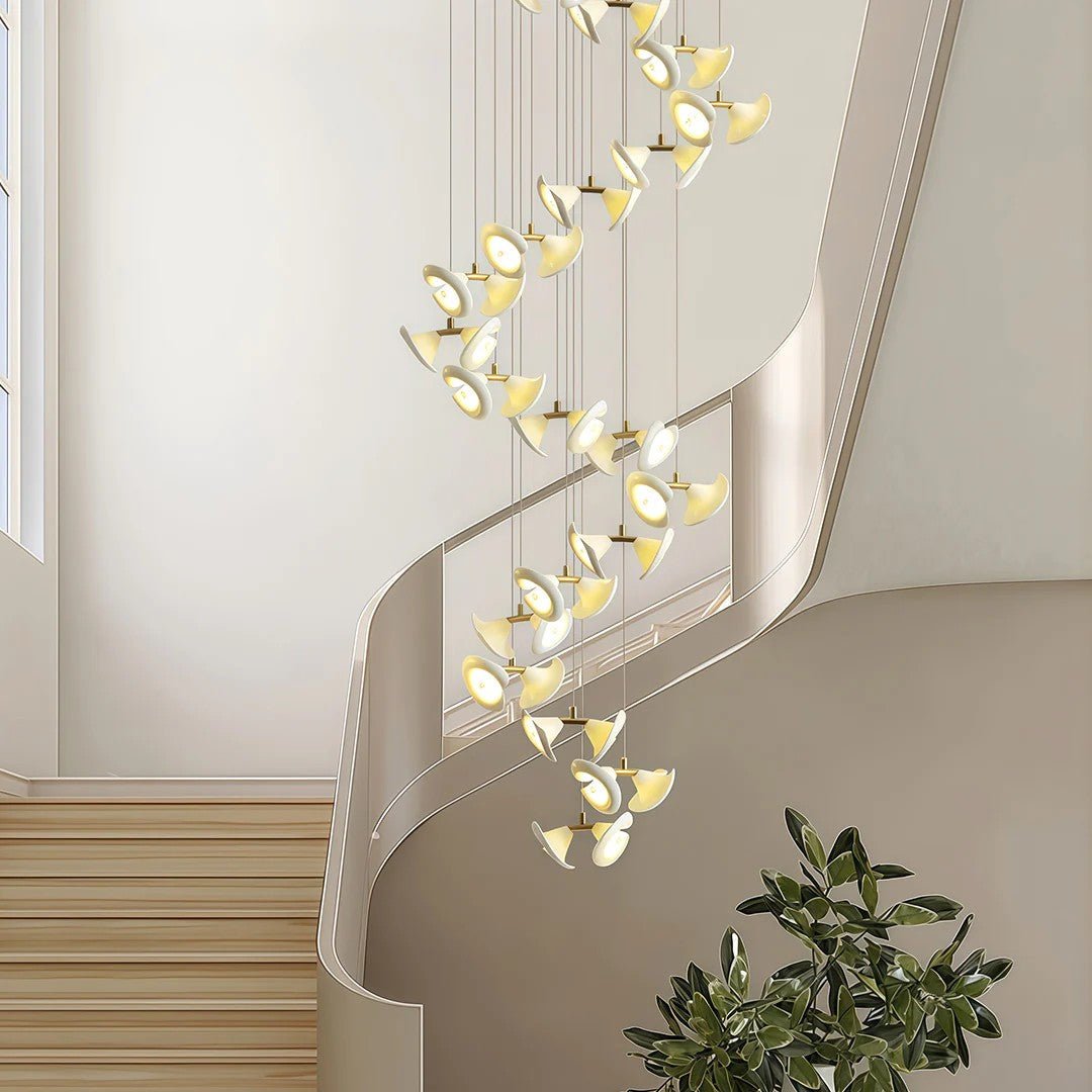 Ceramic Chandeliers Luxury Tulip Flower Ceiling Light - Cyran Lamps