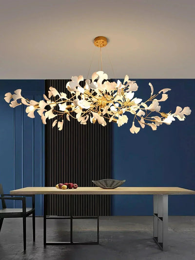 Ceramic Gingko Chandelier B - cyranlighting