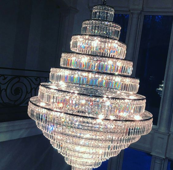 Chrome/ Silver/ Gold Extra Large Chandelier For Foyer Living Room Staircase Crystal Ceiling Lighting Fixture - cyranlamps