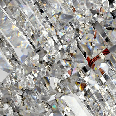 Chrome/ Silver/ Gold Extra Large Chandelier For Foyer Living Room Staircase Crystal Ceiling Lighting Fixture - cyranlamps