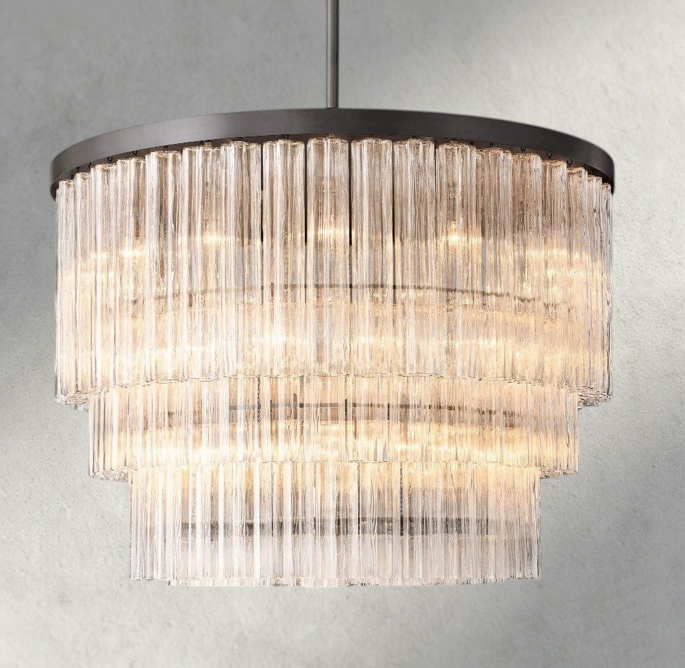 Ciello Three - Tier Round Chandelier - cyranlighting