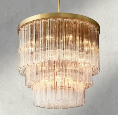Ciello Three - Tier Round Chandelier - cyranlighting