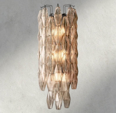 CIHELA CLEAR/ SMOKE GLASS GRAND SCONCE 30" - cyranlighting