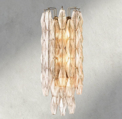 CIHELA CLEAR/ SMOKE GLASS GRAND SCONCE 30" - cyranlighting