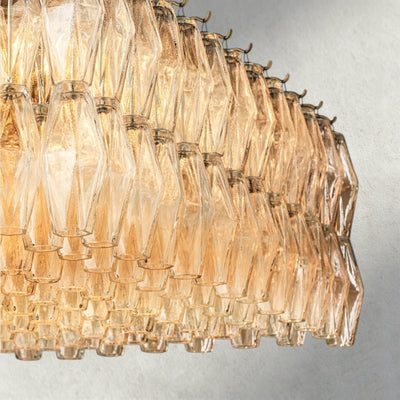 CIHELA CLEAR/ SMOKE GLASS RECTANGULAR CHANDELIER 54", 74" - cyranlighting