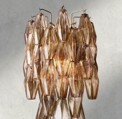 CIHELA CLEAR/ SMOKE GLASS SCONCE 19" - cyranlighting