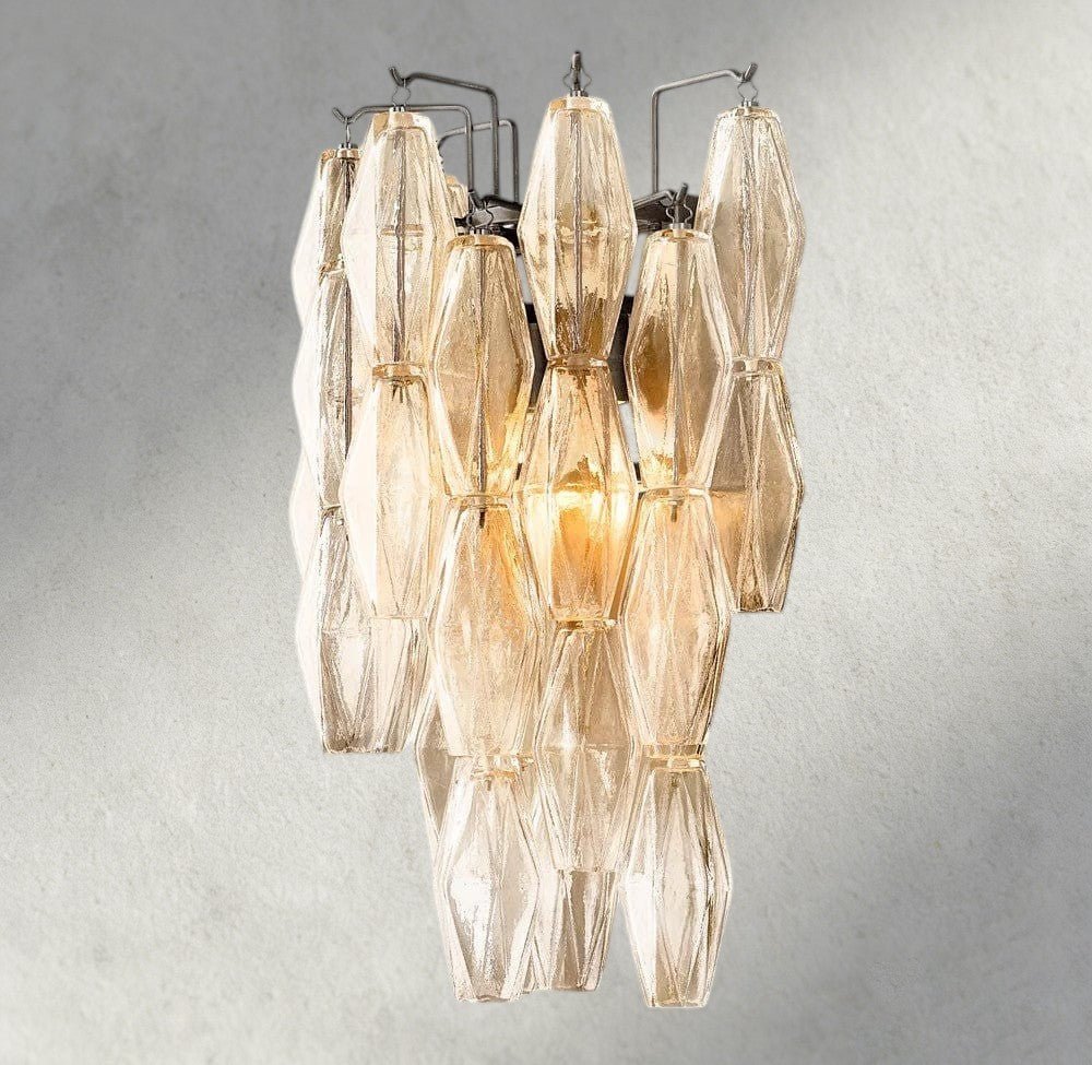 CIHELA CLEAR/ SMOKE GLASS SCONCE 19" - cyranlighting