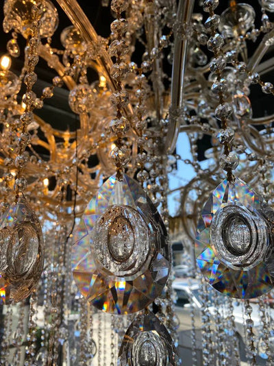 Classic Modern Multi - layers Crystal Chandelier for Staircase/Foyer/Villa - cyranlamps