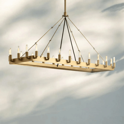 Cominv Rectangular Chandelier 41", 54" - Cyran Lamps