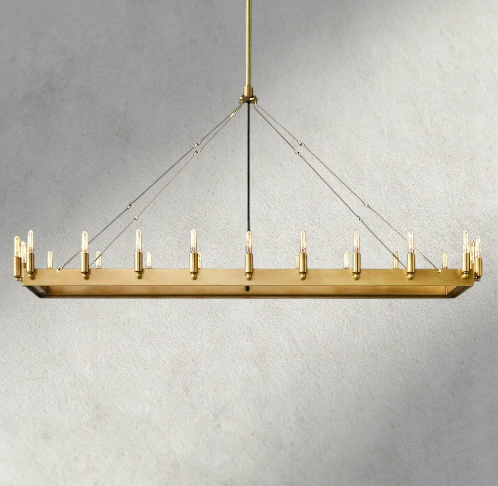 Cominv Rectangular Outdoor Chandelier 41", 54" - cyranlighting