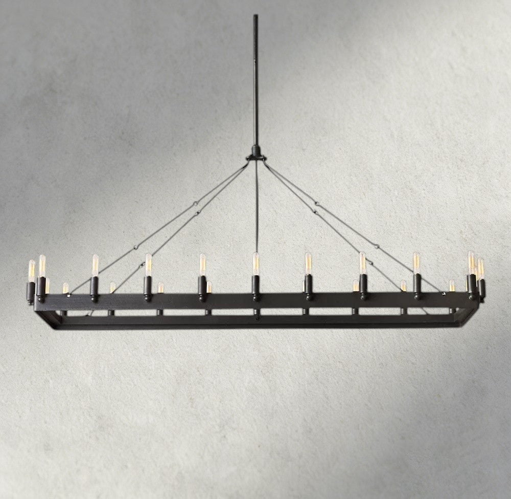 Cominv Rectangular Outdoor Chandelier 41", 54" - cyranlighting