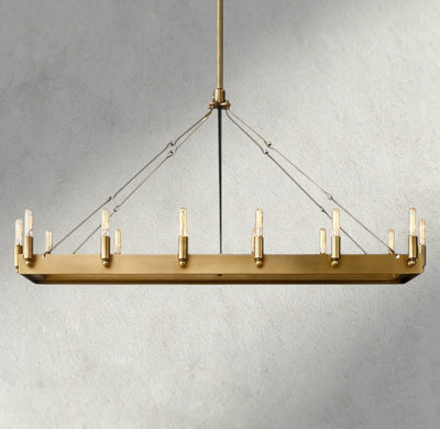 Cominv Rectangular Outdoor Chandelier 41", 54" - cyranlighting