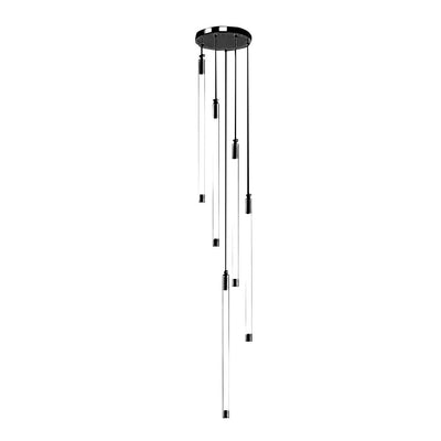 Contemporary Staircase Chandelier Spiral Tube Ceiling Light - Cyran Lamps