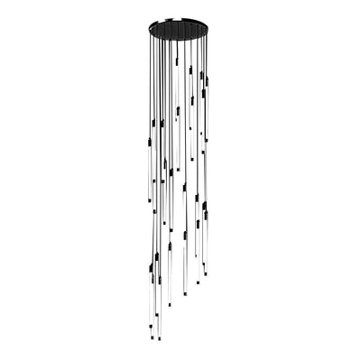 Contemporary Staircase Chandelier Spiral Tube Ceiling Light - Cyran Lamps