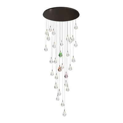 Crystal Chandelier for Staircase Luxury LED Ceiling Light - Cyran Lamps