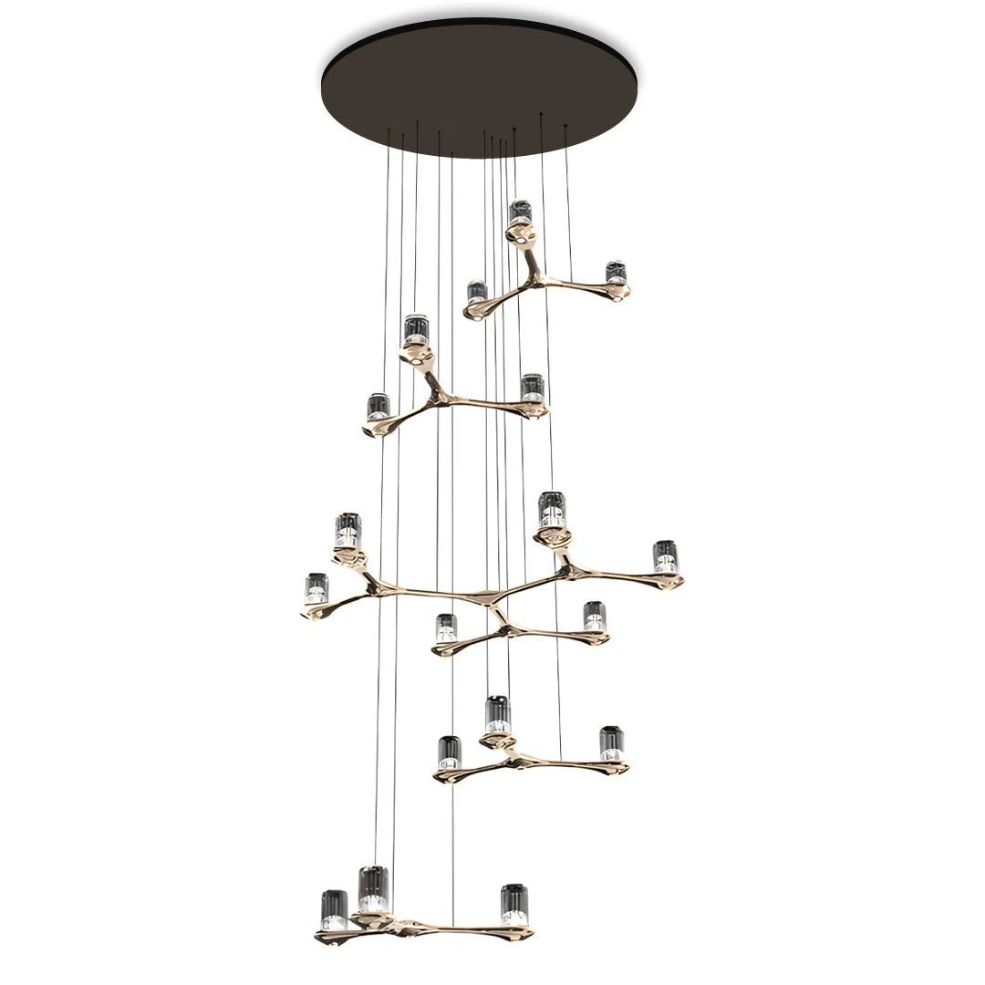 Crystal Staircase Chandelier Nordic Creative Ceiling Light - Cyran Lamps