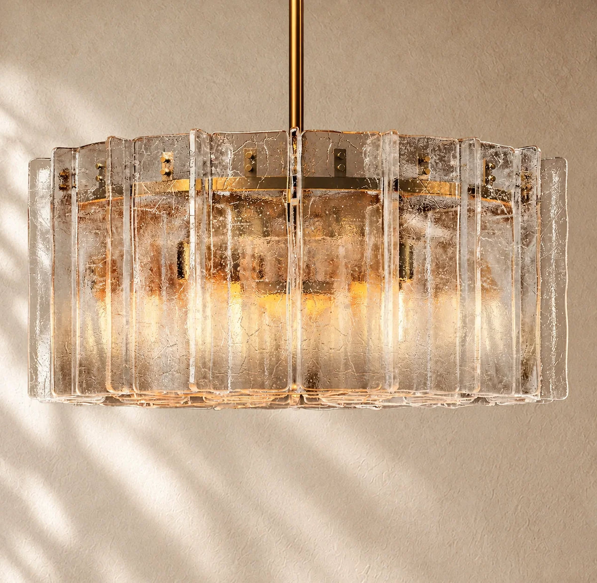Lattis Glass Round Chandelier