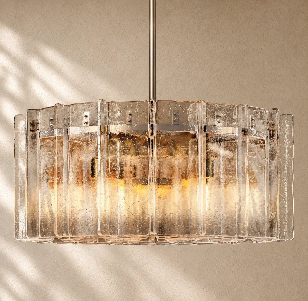 Lattis Glass Round Chandelier