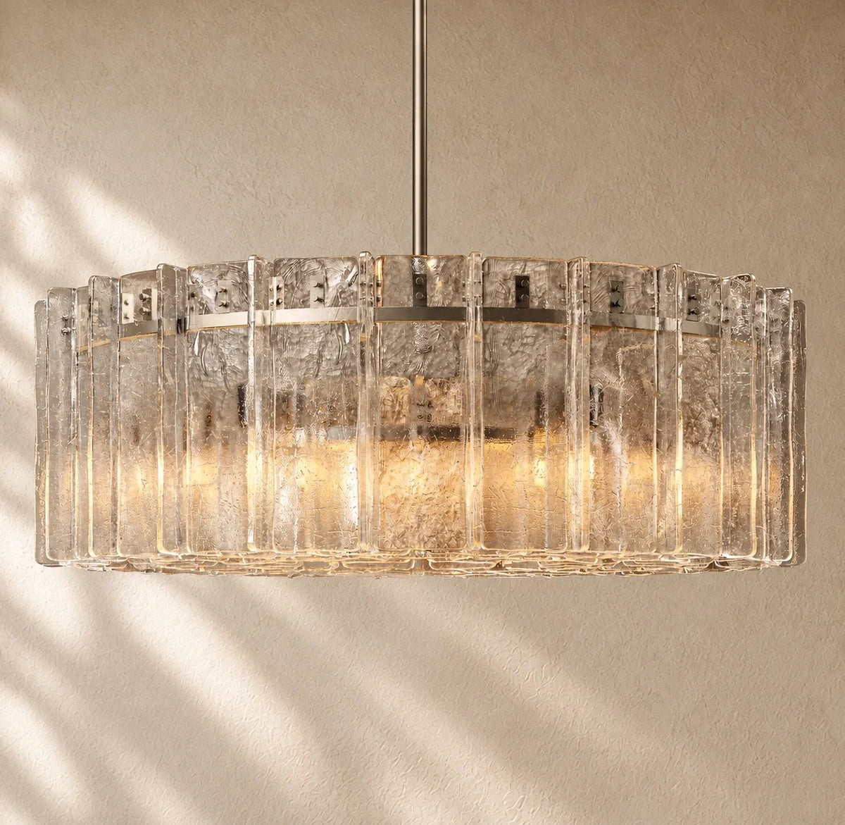 Lattis Glass Round Chandelier