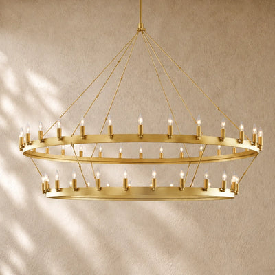Caminon Vintage 2-Tier Round Chandelier