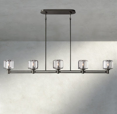 Damuet Linear Chandelier 54", 72" - cyranlighting