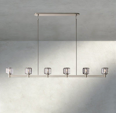 Damuet Linear Chandelier 54", 72" - cyranlighting